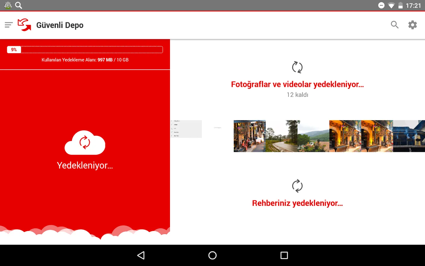 Vodafone Güvenli Depo ile Yedek Alma