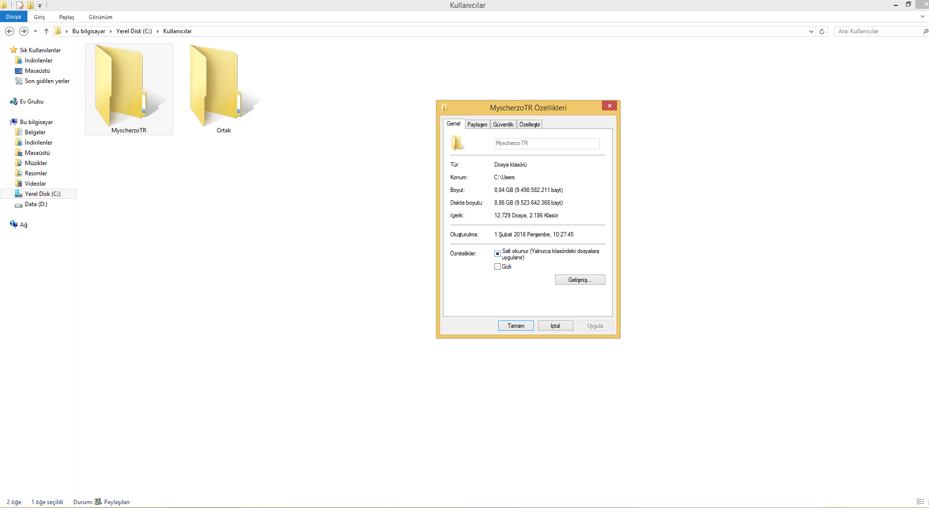 Klasör Salt Okunur Hatası 5 Yöntem