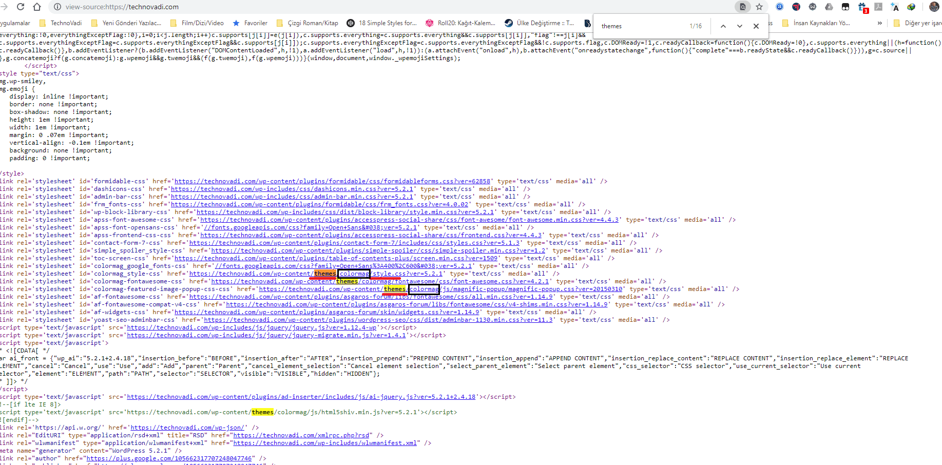 WordPress Kullanılan Temayı Öğrenme