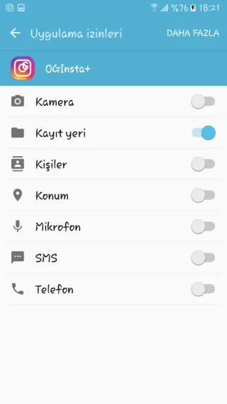 Instagram Video ve Resim İndirme Yetki Verme