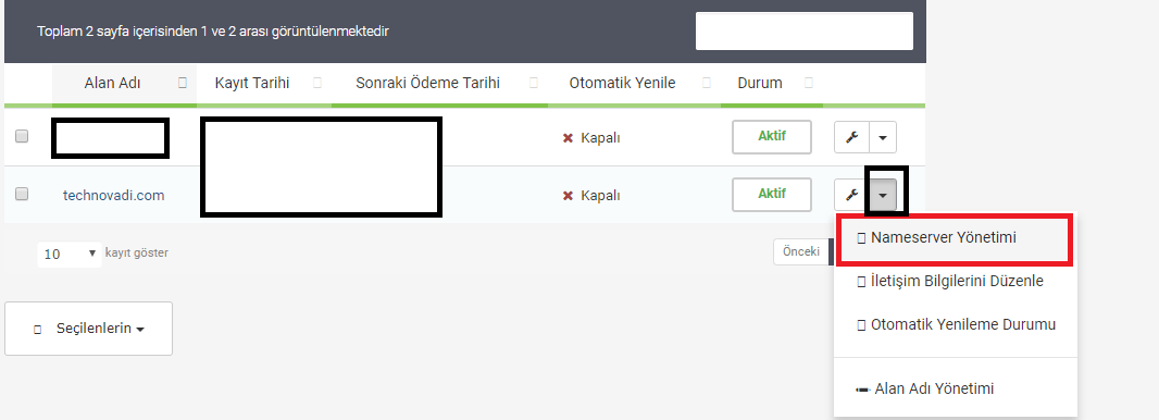 Bedava Cloudflare SSL - NS Değiştirme