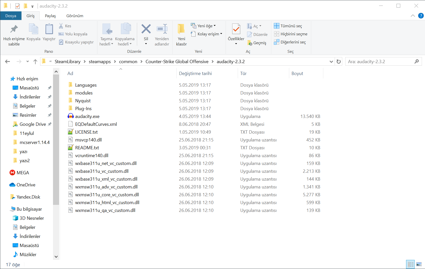 SLAM kullanmadan CS-GO'da müzik almak - Audacity
