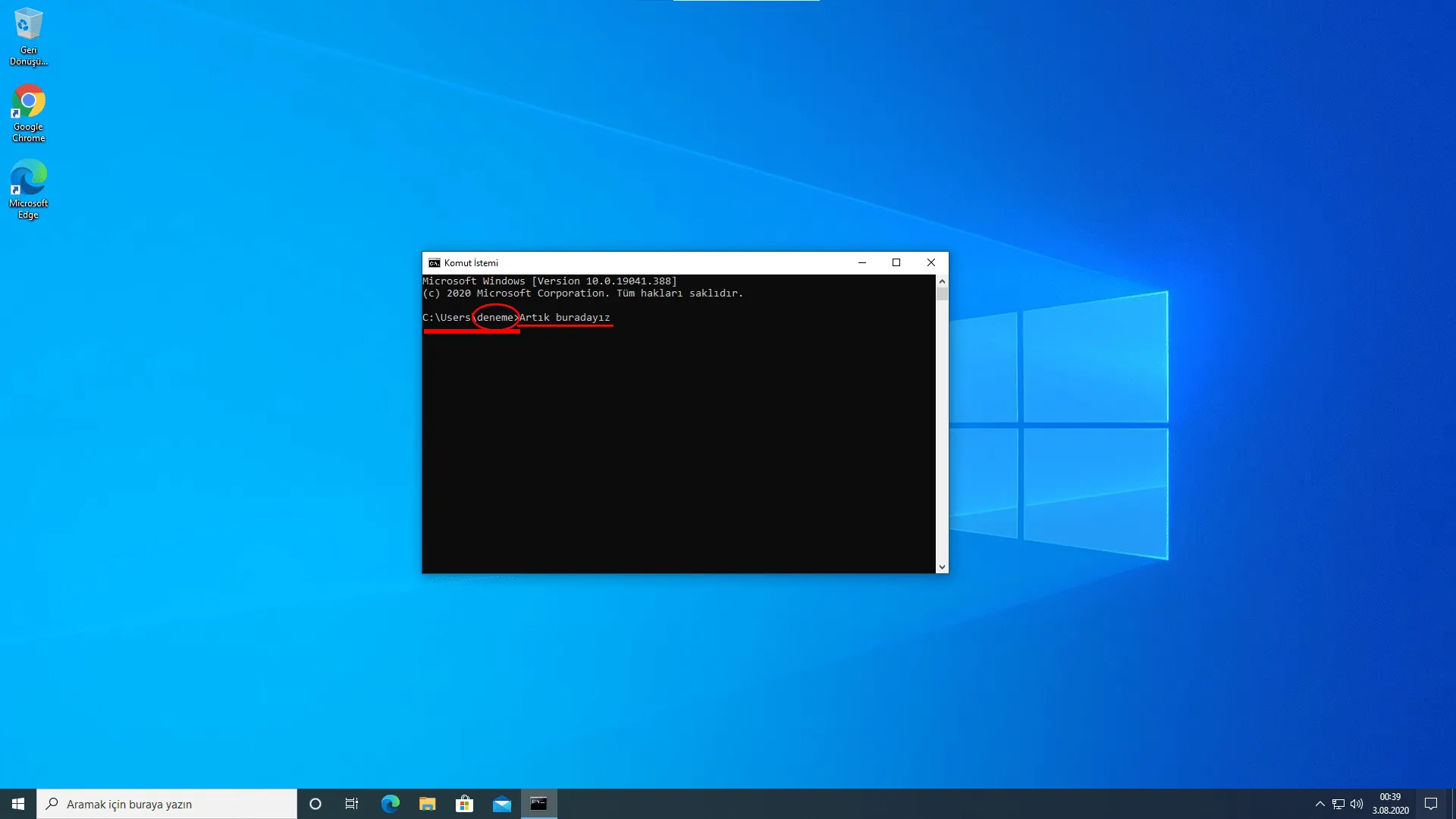 Windows Parolası Bilinmeyen Oturuma Bağlanma : Sonuç