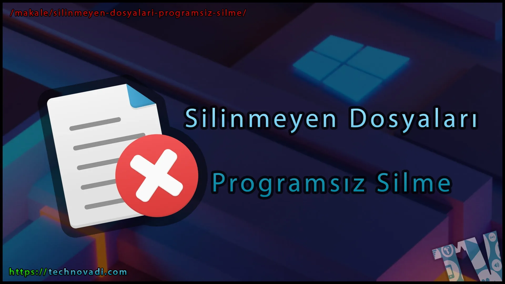 Silinmeyen Dosyaları Programsız Silme 2026